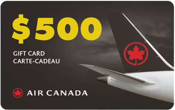 $500 Air Canada gift card