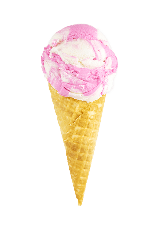 Sweet Lou's Dirty Soda - Shaw's Ice Cream in a waffle cone